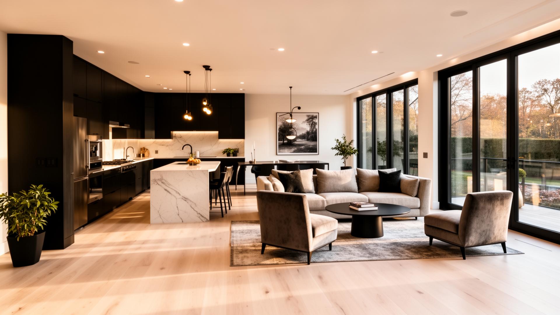 Beautifully renovated modern home interior